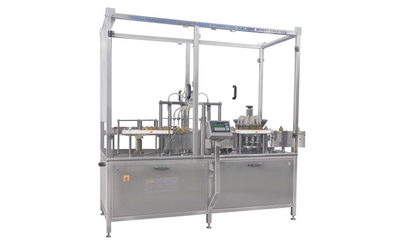 Automatic Injectable Powder Filling with Rubber Stoppering Machine